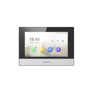 Écran de contrôle tactile WI-FI blanc Hikvision DS-KH6320-WTE1-W pour interphone vidéo IP Hikvision DS-KD-XX